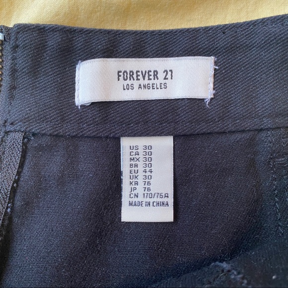 Forever21 Black Denim Miniskirt - Picture 3 of 4